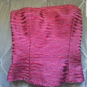 Lillie Rubin burgundy bustier